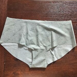 PINK Victoria's Secret Light Green Patterned Panties